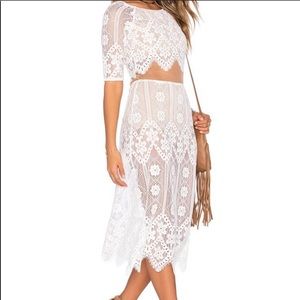For love and lemons X Revolve white midi small